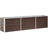 Furnova Visoka greda pocinkano jeklo 240x40x45 cm rjava, (21920367) | Shoptok.si