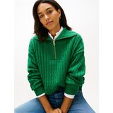 Tommy Hilfiger Pulover zelena | shoptok.hr