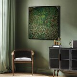  Slika - Gustav Klimt – Gartenlandschaft mit Bergkuppe 80x80 U crnom drvenom okviru | shoptok.hr
