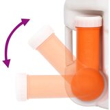  Ugrađeni toalet za kampiranje bijeli 24 + 17 L HDPE i PP | shoptok.hr