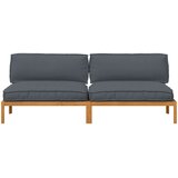  Set sofe s jastukom 2 pcs Antracit Čvrsto drvo akacije | shoptok.hr
