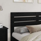 vidaXL Vzglavje z vzglavjem Črna Orehovina 200 cm Konstruiran les | Shoptok.si