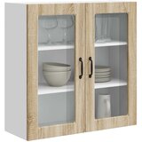  Zidni stakleni ormarić Sonoma hrast 80 x 31 x 80 cm | shoptok.hr
