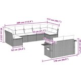  9-dijelni set vrtnih sofa s jastucima poliratan smeđi | shoptok.hr