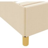  Krevet s opruga kutije Krema i bijela 120 x 200 cm tkanina | shoptok.hr
