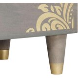 vidaXL Nočna omarica s predalom Siva 50 x 33 x 62 cm trden mangov les | Shoptok.si