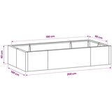  Zid za zadržavanje 6 kom. 200 x 100 x 40 cm Čelik Antracit | shoptok.hr