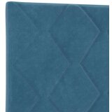 vidaXL Postelja Temno Modra 140x200 cm Velur, (22049285) | Shoptok.si