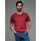 Ombre LOOSE FIT men's t-shirt with pocket - red | Eponuda.ba