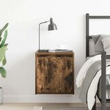  Zidni noćni ormarić boja dimljenog hrasta 38x34x40 cm | shoptok.hr