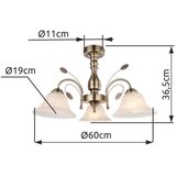 Globo 69007-3 - Plafonska svetiljka POSADAS 3xE27/60W/230V | Eponuda.com