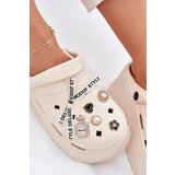 Boto Women's sandals on a chunky platform with embellishments beige Vivira | shoptok.hr
