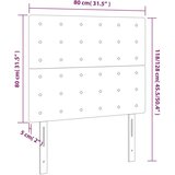  Posteljno vzglavje temno sivo 80x5x118/128 cm žamet, (20793052) | Shoptok.si