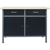  Radni stol crni 120 x 60 x 85 cm čelični | shoptok.hr