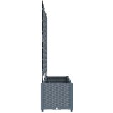  Vrtna saksija 3 pcs Svijetlo siva 120 x 40 x 143 cm Plastika | shoptok.hr