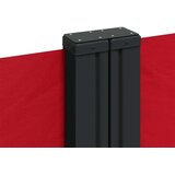 vidaXL Uvlačiva bočna tenda 120 x 600 cm crvena | shoptok.hr