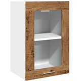 vidaXL Viseći stakleni ormarić boja staro drvo 40x31x60 cm drveni | shoptok.hr