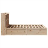 vidaXL Okvir kreveta bez madraca 140 x 190 cm od masivne borovine | shoptok.hr