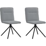 vidaXL Jedilni stoli 2 kosa svetlo sivo blago, (21822535) | Shoptok.si