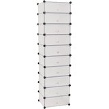Furnova Organizator za čevlje z 10 predelki bele barve, (21954564) | Shoptok.si