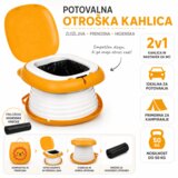  Potovalna otroška kahlica Lion 2v1 z vrečkami | Zložljiva prenosna kahlica do 50 kg Cene