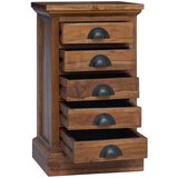 Komoda s ladicama Prirodna 35 x 30 x 60 cm Čvrsto teak drvo | shoptok.hr