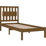  Posteljni okvir medeno rjav iz trdne borovine 100x200 cm, (20644006) | Shoptok.si