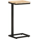  Bočni stolići 2 kom 31,5 x 24,5 x 64,5 cm od grubog drva manga | shoptok.hr