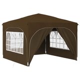 vidaXL Zložljivi šotor za zabave 290 x 290 x 245 cm Taupe, (5000218937) | Shoptok.si