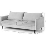 Ropez Tamno plava baršunasti sofa 203 cm Juli – | shoptok.hr