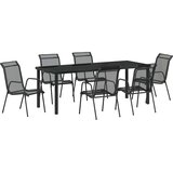  Vrtni set za objed 7 kom. Crna Čelik s prahom premazan | shoptok.hr