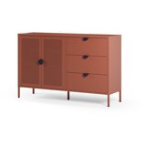 Marckeric Kovinska komoda v barvi terakote 140x90x40 cm Sayla – | Shoptok.si