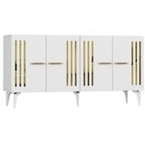 Hanah home komoda junes white gold | ePonuda.com