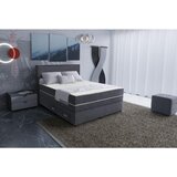 Hom`in POSTELJA BOXSPRING 120 cm x 200 cm , les, tekstil, leseni material temno siva | Shoptok.si