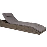 House Nordic Siv zložljiv vrtni ležalnik iz umetnega ratana Split – | Shoptok.si