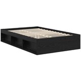  Konstrukcija postelje Črna 120 x 200 cm Masivno borovo les, (5000102663) | Shoptok.si