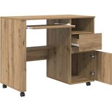  Stol s kotačićima s ladicama Umjetnički hrast 91 x 50 x 77 cm | Eponuda.ba