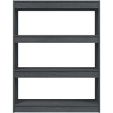 vidaXL knjižna omara za razdelitev prostora siva 100x30x103 cm | Shoptok.si