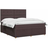  Boxspring krevet s madracem Tamno smeđa 140 x 190 cm Tkanina Cijene