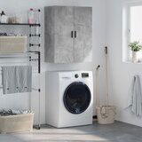 The Living Store Stenska omarica betonsko siva 69,5x34x90 cm - Stenska Omarica, (21435647) Cene