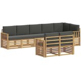  Set vanjskih sofa 8 pcs Bijela i antracit 306 x 128,5 x 73 cm | shoptok.hr