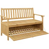  Klupa za pohranu s pohranom 120 x 63 x 84 cm Masivni akacija | Eponuda.ba