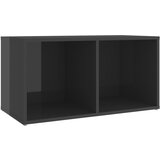Maison Chic TV omarica - TV stojalo - Televizijska omarica visok sijaj siva 72x35x36,5 cm iverna plošča, (21701093) Cene