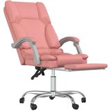 vidaXL Masažni pisarniški stol roza umetno usnje, (21378283) | Shoptok.si