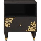  Noćni ormar s ladicama Crna 40 x 33 x 46 cm Čvrsto drvo manga | Eponuda.com