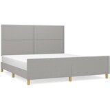  Okvir kreveta bez madraca svjetlosivi 180x200 cm od tkanine | shoptok.hr