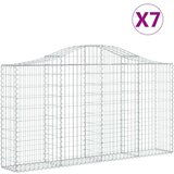  Lučne gabionske košare 7 kom 200x30x100/120cm pocinčano željezo | shoptok.hr