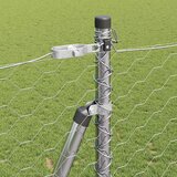  Heksagonalna ograda s betonskom osnovom 50 x 1,6 m Srebrna | shoptok.hr