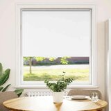 vidaXL Rolo zavjesa Blackout bijela 115x130 cm Širina tkanine 110,7 cm | shoptok.hr