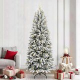 vidaXL Umjetno božićno drvce s stalakom Bijelo 93 x 93 x 240 cm | shoptok.hr